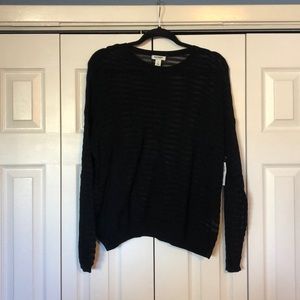Women’s Black Semi-Sheer Sweater